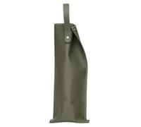 GOXQIT Wine Bag Wine Packaging Bag Fake Leather Wine Tote Carrier Stylish Wine Bottle Champagne Protective Bag with Handle for Party ShoppingBag for Party(Green)