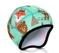 GOXUNYUAN Children's Bicycle Hat Boys Winter Fleece Under Helmet Cap Girls Bicycle Helmet Ear Warmer Ski Accessories for Kids Windproof Warm