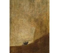 Goya Dog Painting Large Wall Art Poster Print Thick Paper 18X24 Inch