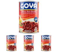 Goya Small Red Beans in Sauce 425g | Ready to Eat Canned Red Beans with Olive Oil, Tomato & Garlic | High in Protein & Fibre | Vegan, Gluten Free, and Ideal for Soups, Stews & Rice Dishes (Pack of 4)
