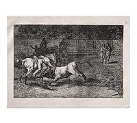 Goya Y Lucientes Kills The Bull From Horseback Unframed Wall Art Print Poster Home Decor Premium