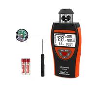 GOYERRNES Digital Anemometer Handheld GR-8806 Wind Meter Air Velocity Tester Measure Wind Speed m/s, km/h, mph, Knots Temperature ℃ /℉ Support Tripod Screw, Data Retention, Backlight
