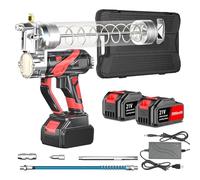 GOYERRNES Electric Grease Gun 21V,Cordless Battery Grease Gun 650W with 2PCS 3000mAH Rechargeable Battery 15000 PSI Pressure Exceptional Power Grease Gun