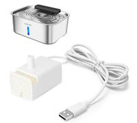 GOYJOY 12L Stainless Steel Dog Water Fountain,Replacement Pump