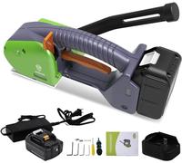 GOYOJO Electric Strapping Tool, Handheld Machine for PP & PET Strapping, 1/2" - 5/8" Width, Plastic Packaging Strap Tensioner