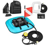 GOYOJO Portable Underwater Ventilator System, 52L/min, 50-70 Min Breathing, Waterproof Air Compressor, Airline-Approved (Blue)