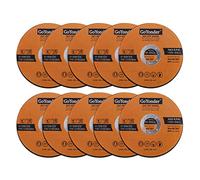 GoYonder 115 x 1.2mm Ultra Thin Stainless Steel Cutting Discs for Angle Grinder,4.5" Cutting Blades for Metal,Stainless Steel Pipes,Steel Cables, and Non-ferrous Metals Pack of 10
