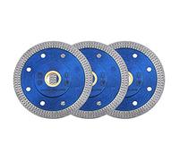 GoYonder 4.5 Inch Super Thin Diamond Saw Blade for Cutting Porcelain Tiles,Granite Marble Ceramics (4"-Blue 3PCS)