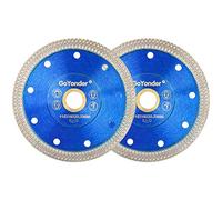 GoYonder 4.5 Inch Super Thin Diamond Saw Blade for Cutting Porcelain Tiles,Granite Marble Ceramics (4.5“Blue-2PCS)