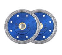 GoYonder 4.5 Inch Super Thin Diamond Saw Blade for Cutting Porcelain Tiles,Granite Marble Ceramics (4"-Blue 2PCS)