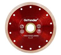 GoYonder 7"D180mm Super Thin Diamond Ceramic Saw Blade Porcelain Cutting Blade for Cutting Ceramic Or Porcelain Tile (7 inch)