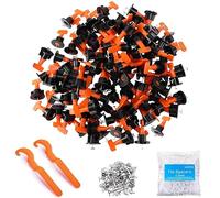 Goysen Tile Leveling System 100pcs Tile Leveler Spacers with 2 Special Wrench, 500pcs 1/12" Tile Spacers. Tile Installation Tool Kit for Building Walls & Floors