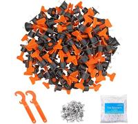 Goysen Tile Leveling System 100pcs Tile Leveler Spacers with 2 Special Wrench, 500pcs 2mm Tile Spacers. Tile Installation Tool Kit for Building Walls & Floors