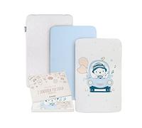 GOYSILA Next To Me Fitted Sheets Next2Me 3-Piece Set Mattress Protector 100% Cotton Oeko-Tex Mattress 83x50 Complete Crib Cosleeping Corners Baby Cot Bed Car