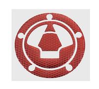 GOZAR Motorcycle 3D Fuel Tank Cap Cover Pad Sticker For Kawasaki Ninja Z1000 X-6R/10R/12R/14R Z750 Z800 - Red
