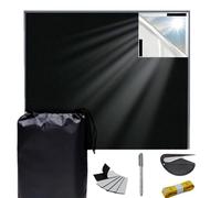 GOZINA 420D 200x145cm Blackout Blinds, Black Out Blinds Stick On for Windows, Temporary 100% Blackout Blinds, Cut to Any Size Included Tools,No Drill Blinds Blackout for Bedroom (Medium(200 * 145cm))