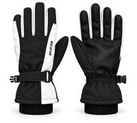 GOZINA Ski Gloves for Men Women, Warm Thermal Touchscreen Snow Gloves | Thick Fleece Lined Windproof Water-Resistant Winter Gloves with Anti-Slip Waterproof PU Palm for Skiing, Snowboarding