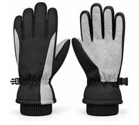 GOZINA Ski Gloves for Men Women, Warm Thermal Touchscreen Snow Gloves | Thick Fleece Lined Windproof Water-Resistant Winter Gloves with Anti-Slip Waterproof PU Palm for Skiing, Snowboarding