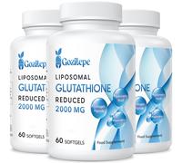 Gozitepe Liposomal Glutathione Reduced 2000mg per Serving | Glutathione Supplement with Hyaluronic Acid + Collagen Peptide + Resveratrol | 10x Better