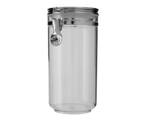 Gozo Large Round Canister Clip Lid Metallic Tones