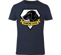 GoZoo Metal Gear Solid Men Short Sleeve T-Shirt - Blue - S