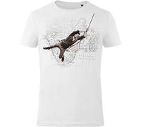 GoZoo Uncharted Men Short Sleeve T-Shirt - White - XXL