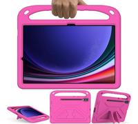 GOZOPO Case for Samsung Galaxy Tab S9+/ S9+ 5G/ S9 FE+/ S8+/ S7+/ S7 FE 12.4" - Lightweight Shockproof with Handle Stand Kids Case for Tab S9 Plus/ S9 FE Plus 12.4" - Rose