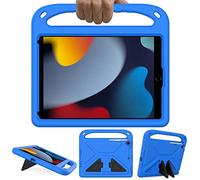 GOZOPO Kids Case for iPad 9th / 8th / 7th Generation (10.2 Inch 2021/2020/2019), Lightweight & Shockproof Handle Stand Case Compatible with iPad 10.2 / Air 3 10.5" / i Pad Pro 10.5" - Blue