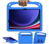 GOZOPO Kids Case for Samsung Galaxy Tab S10 Lite/ S10 FE/ S9 FE/ S9/ S8/ S7 - Lightweight EVA with Handle Stand Shockproof Case - Blue