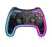 Gozxaiv Wireless Switch Pro Controller - Compatible with Switch, Lite, OLED - Turbo, Wake-up, Adjustable Vibration, LED, 6-Axis Gyro
