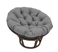 GOZYLA Double Oversized Papasan, Egg Chair Cushion, Double Papasan Chair Cushion Round Pillow, Papasan Padded Seat Cushion Rattan Swing Wicker Rattan Egg Chair Hammock Pad Mat(Dark gray,100 * 100cm)