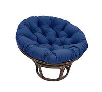 GOZYLA Double Oversized Papasan, Egg Chair Cushion, Double Papasan Chair Cushion Round Pillow, Papasan Padded Seat Cushion Rattan Swing Wicker Rattan Egg Chair Hammock Pad Mat(Navy blue,40 * 40cm)