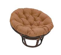 GOZYLA Double Oversized Papasan, Egg Chair Cushion, Double Papasan Chair Cushion Round Pillow, Papasan Padded Seat Cushion Rattan Swing Wicker Rattan Egg Chair Hammock Pad Mat(Coffee,100 * 100cm)