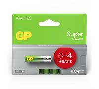 GP 6+4 Super Alkaline 1.5V AAA Micro LR03 GPSUP24A997C10 Brand