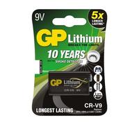 SMOKE ALARM BATTERY GP LITIUM 5 X LONGER 10 YEARS 9 VOLT CR-V9