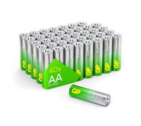 GP AA-14500Super Alkaline AA Mignon Batteries Pack of 40 Batteries,Green