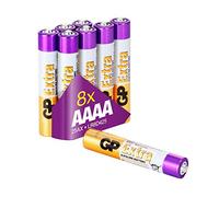 GP AAAA Batteries for surface pen Pack of 8 1.5V. Also suitable for toys/headlamps and medical devices. Also known as LR8D425 / LR61