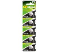 GP GPPBL1620033 Lithium Button Cell CR1620 (DL1620) - Card of 5