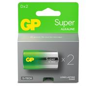 D Mono Battery GP Alkaline Super 1.5 V Pack of 2