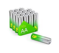 GP Batteries AA 1.5 V Super Alkaline Longlife G-TECH Technology, Pack of 16 Mignon AA Batteries R6