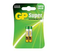 GP GPPCA025A001 Super Alkaline AAAA Batteries (25A) - Card of 2