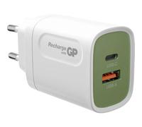 GP Batteries Accessories Smartphones Brand Model 20W USB-A & USB-C Charger In dapter for EU,CN and UK