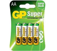 GP Batteries LR06 1.5 V SUPER Alkaline Mignon AA Battery (Pack of 4)