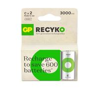 GP Batteries ReCyko 3000 C Ni-Mh Battery 1.2 Volt Pack of 2