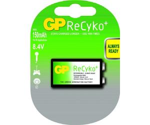 GP Batteries ReCyko+ 9v NiMH Battery