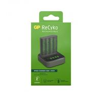 GP M451 USB battery charger + 4x ReCyko AA 2600mAh batteries + docking station