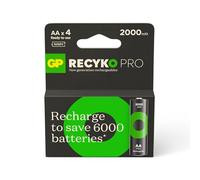 GP Batteries ReCyko Pro AA Battery Ni-Mh 1.2 Volt Pack of 4