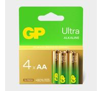 GP AA x4 Ultra Alkaline Batterijen