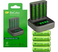 GP Batteries USB Docking Battery Charger for AA/AAA + 4 AA NiMH Quick Charger