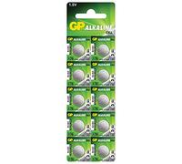 GP Battery 1.5 V LR44 Alkaline Button Cell Battery (Pack of 10) (Blister Packaging)